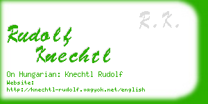 rudolf knechtl business card
